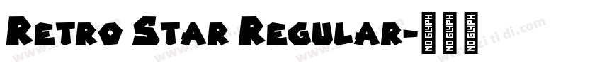 Retro Star Regular字体转换